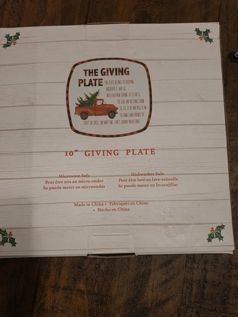 Red Truck Giving Plate
